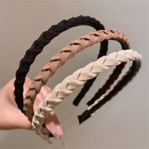 *new* 3 piece cloth braid headbands